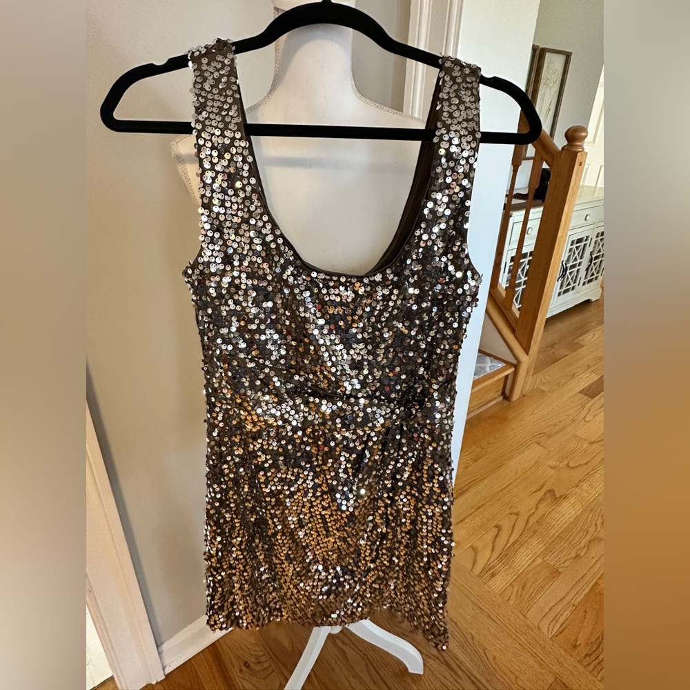Love Reign Sparkling Silver Sequin Dress
